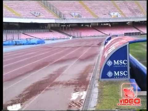 Napoli - Il terreno del San Paolo ancora inguardabile (08.09.12)