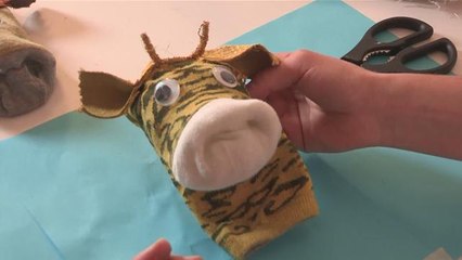 How To Create A Giraffe Sock Puppet