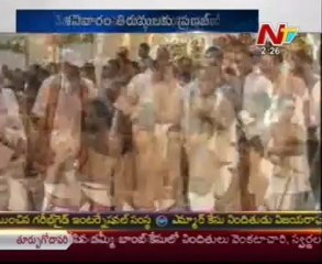 President Pranab Visit to Tirumala Swami darshan today