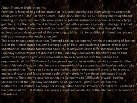 Premium Closes $500,000 Non-Brokered Private Placement With Osisko Mining Corporation