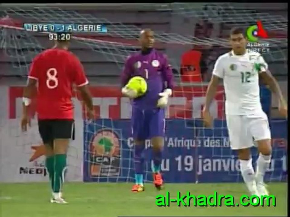 Libye 0-1 Algerie (les dernieères minutes houleuses du match,09-09-12)