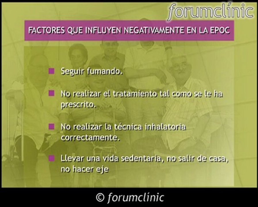 Factores que influyen negativamente en la EPOC