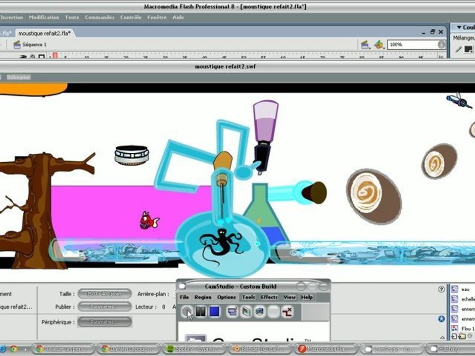 video moustique jeux maquette..................