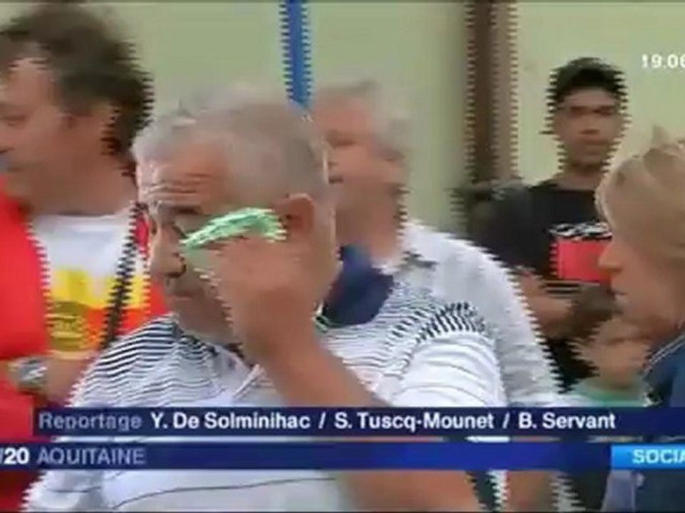 La CGT Ford soutient les salariés de Lagarde en Gironde France 3