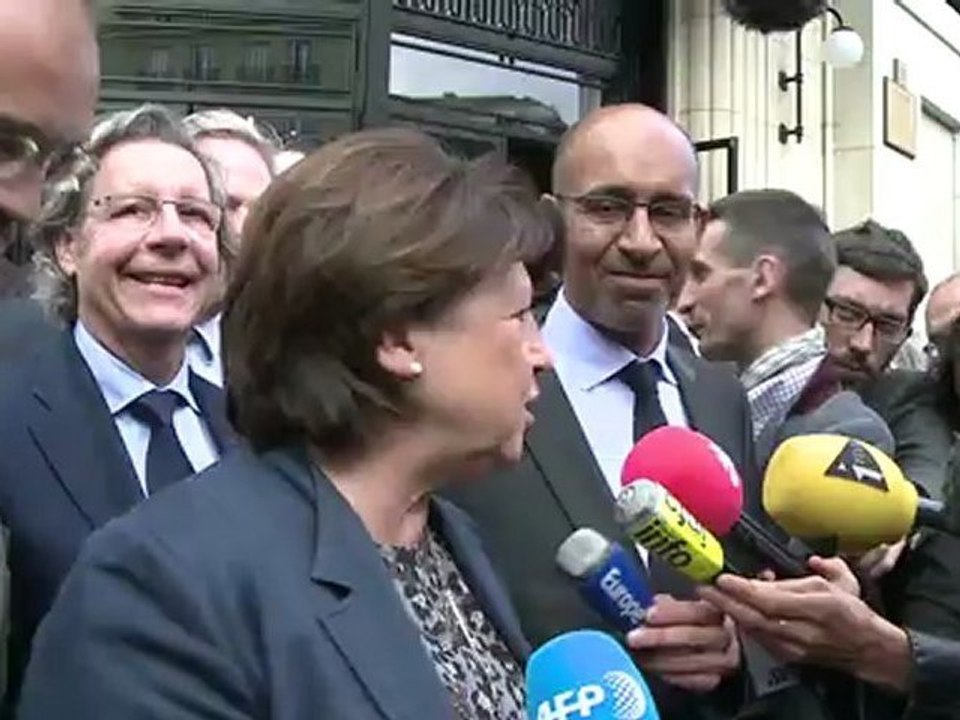 Déclaration de Martine Aubry à sa sortie du Conseil national