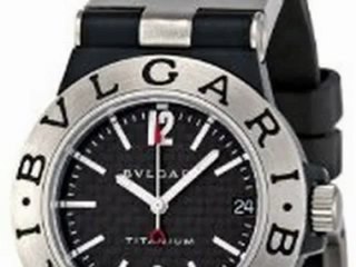 Cheap Bvlgari Diagono Black Carbon Fiber Dial Ladies Watch T