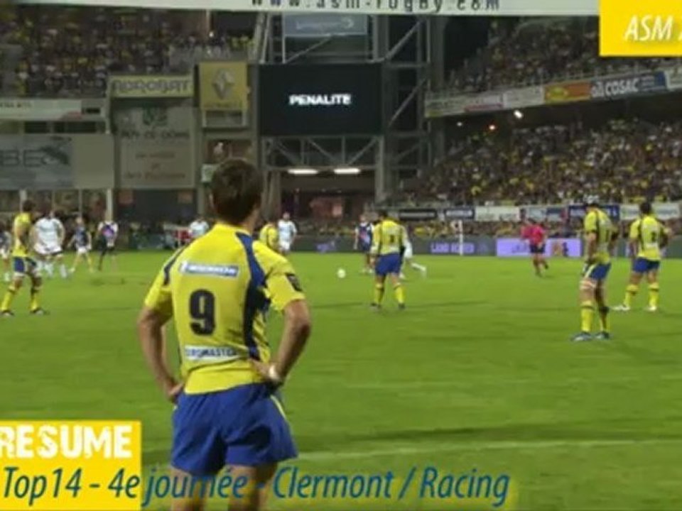 Top14 2012-2013- J4 - Clermont-Racing : le résumé