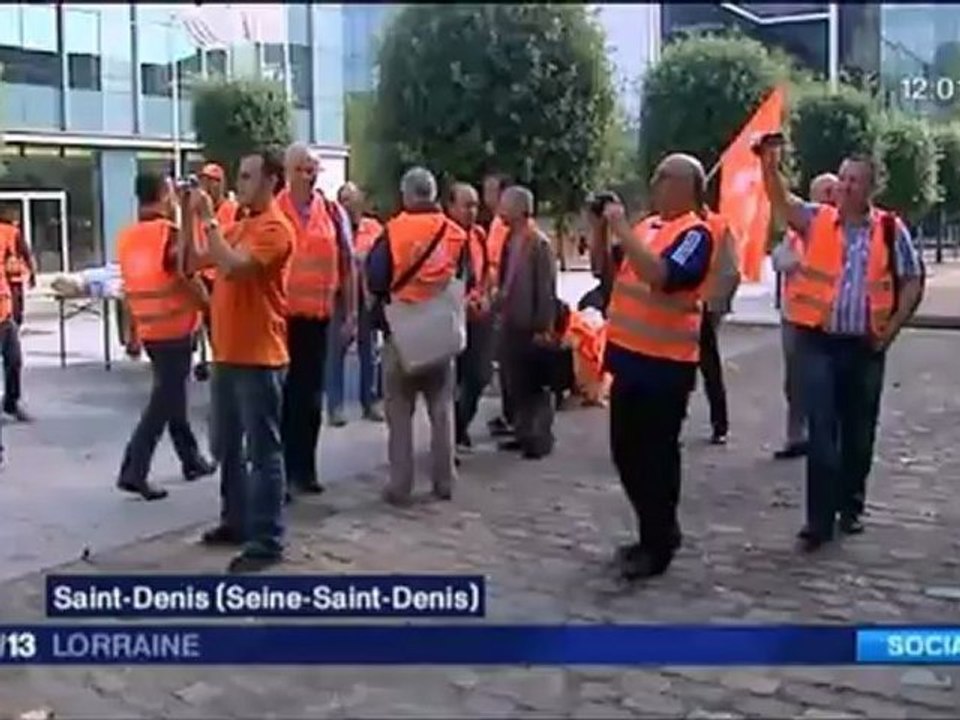 10 09 2012 Coup de force de syndicats Siege social groupe ArcelorMittal