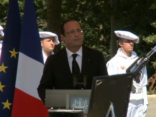Discours du Président lors de l'hommage national au major Bouzet