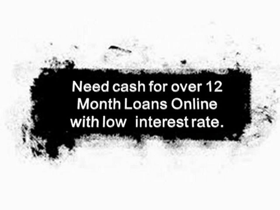 12 Month Loans Online- 1 Year Loans No Credit Check- Short Term Loans Bad Credit