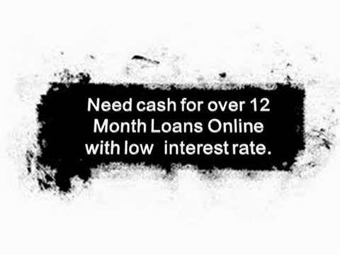 12 Month Loans Online- 1 Year Loans No Credit Check- Short Term Loans Bad Credit
