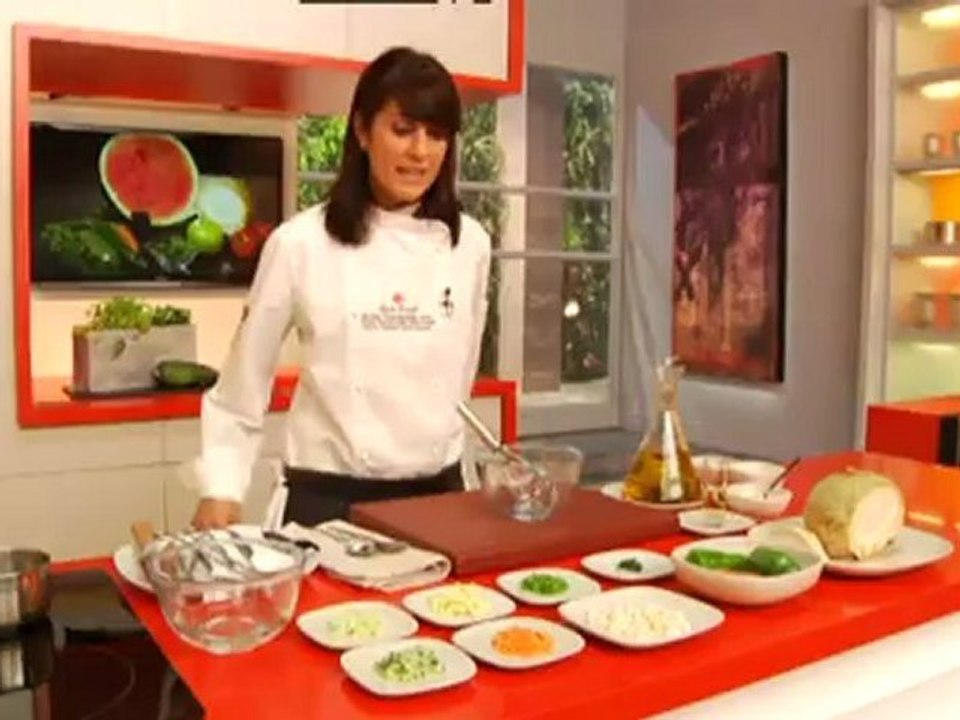 Cuines - Crema freda de síndria amb gelea de verdures