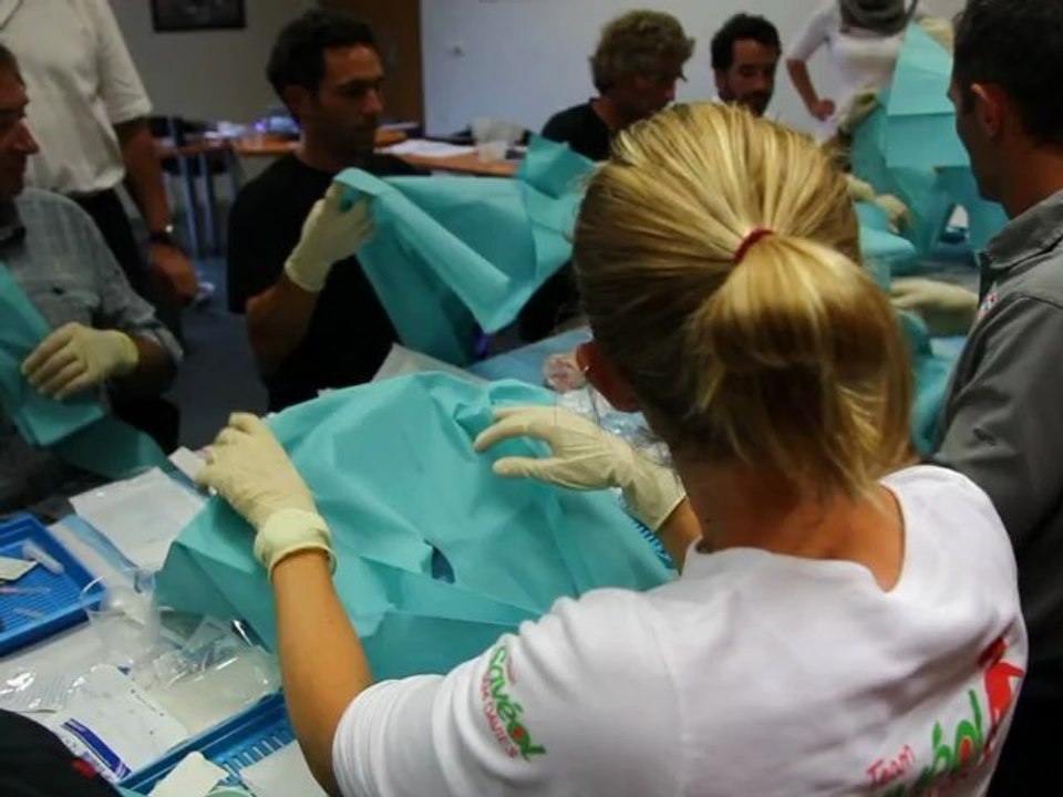 Formation médicale pour Sam Davies (Savéol)