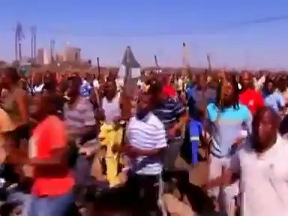 South African miners march, ignore calls by bosses