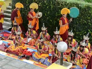 Puja à Kopan Monastery - BODNATH Kathmandu - NEPAL