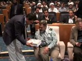 Chief Of Staff Of Iran's Armed Forces, Major General Sayyid Hassan Firouzabadi Is Presenting His Appreciation Of The Book ''The Prophet Jesus (pbuh) And Hazrat Mahdi (pbuh) Will Come This Century''