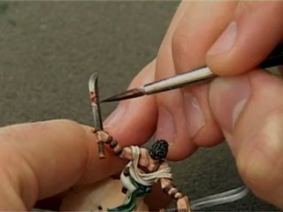 peindre le sang sur les figurines Thomas DAVID