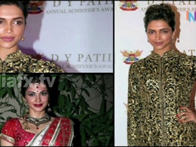 Salman and Deepika at D Y Patil 2011 Awards