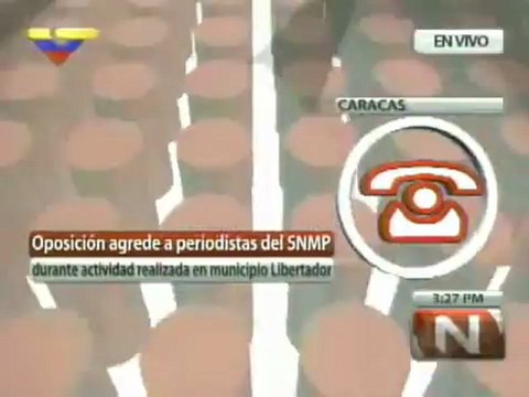 (Vídeo) Simpatizantes de Capriles agreden a periodista del SNMP