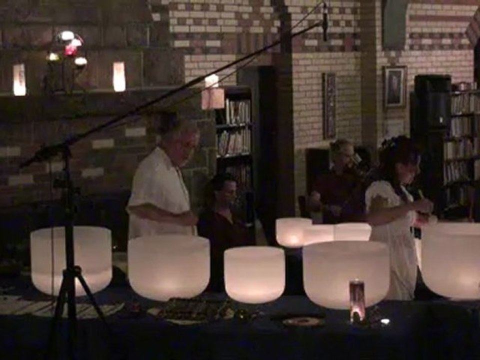 Voix, violon et vaisseaux (bols chantants) en cristal de roche