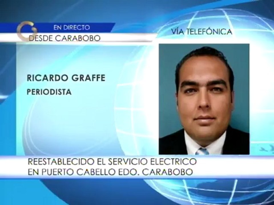 Restituido servivcio eléctrico en Puerto Cabello