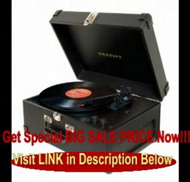 Crosley CR6249A-BK Keepsake Portable USB Turntable (Black) FOR SALE