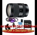 SPECIAL DISCOUNT Sony SEL18200LE 18-200mm F3.5-6.3 E-Mount Lens Essentials Bundle with 32GB SD Card, Deluxe Filter Kit, Lens Hood, Cap Keep...