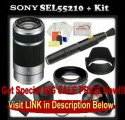 SPECIAL DISCOUNT SEL55210, Sony - (e)mount - 55-210mm F4.5-6.3 Lens with Kit: 0.45x Wide Angle Lens, 2x Telephoto Lens, 3 Piece Filter Kit,...