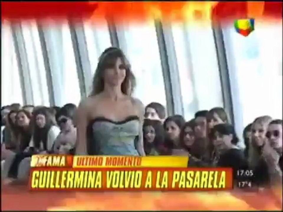 GUILLERMINA VALDÉS REGRESÓ A LAS  PASARELAS Y HABLÓ CON INTRUSOS