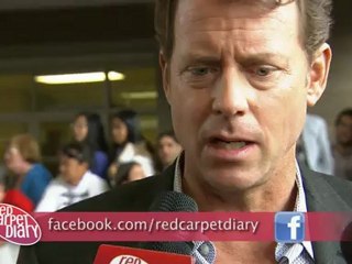 Greg Kinnear and Lily Collins at TIFF 2012 for Writers