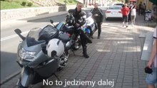 Szklarska Poręba - Jakuszyce - K1200S, GSX 600R - knee down, cornering.