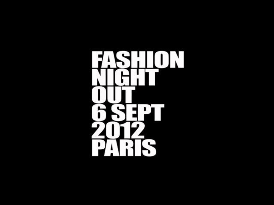 Video Vogue Fashion Night Out Paris 2012