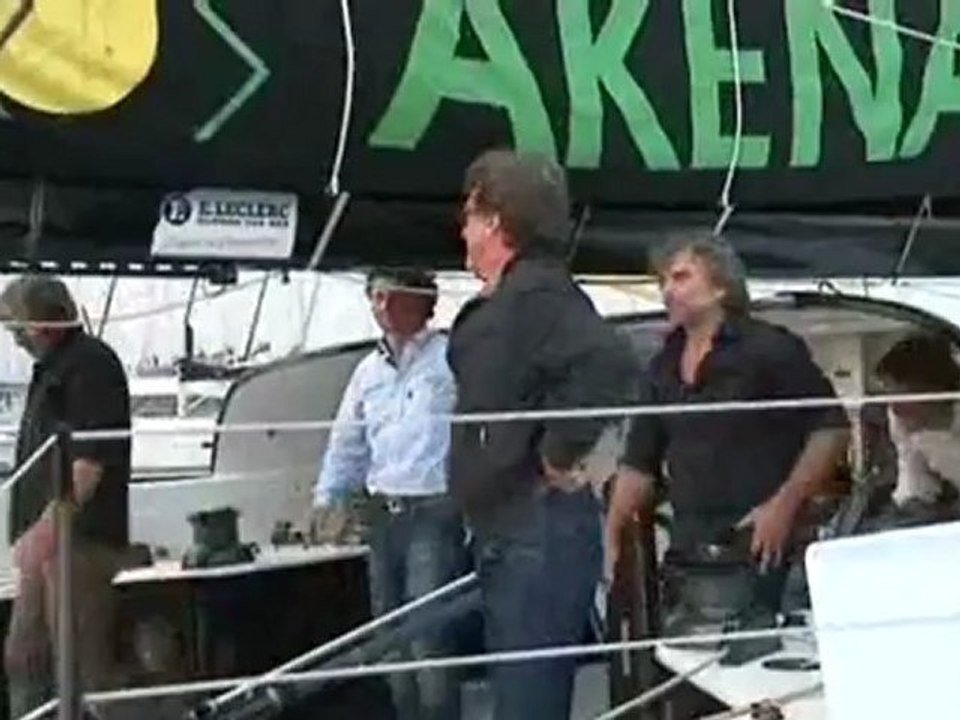 Les Sables d'Olonne : François Cluzet et les skippers du Vendée Globe