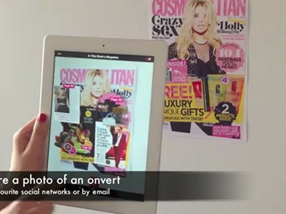 Onvert Augmented Reality: Concept for Cosmopolitan Magazine