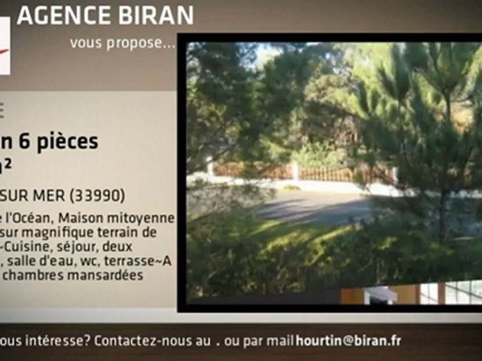 A vendre - Maison - NAUJAC SUR MER (33990) - 6 pièces - 110