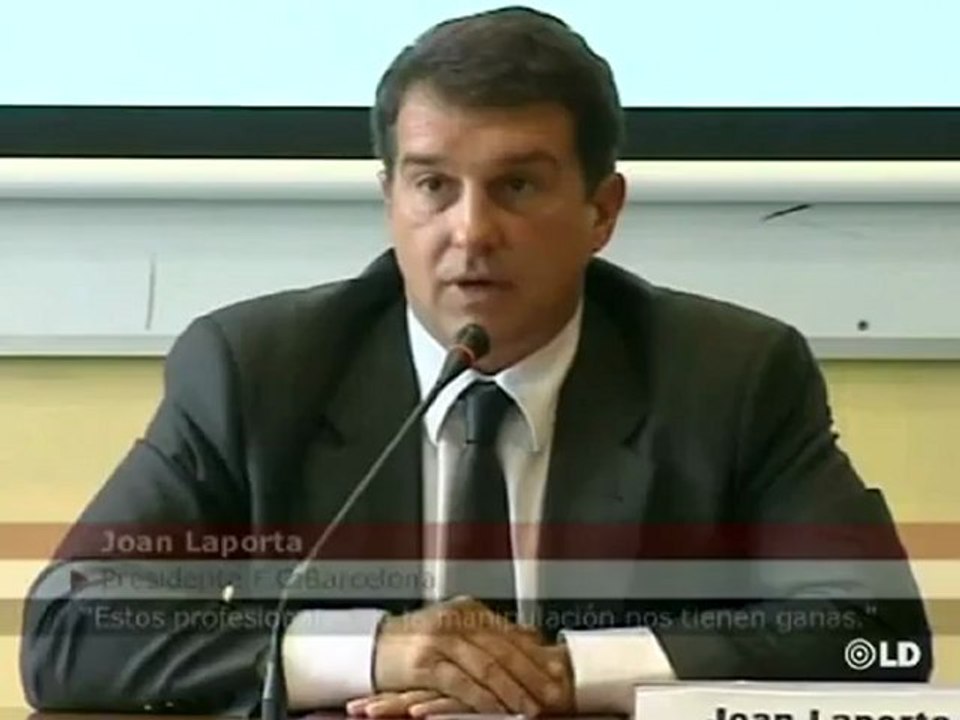 Laporta achaca las amenazas de muerte a "la caverna mediática españolista"