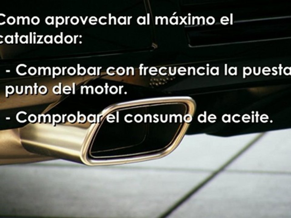 07 Seguridad vial El sistema de escape. El catalizador
