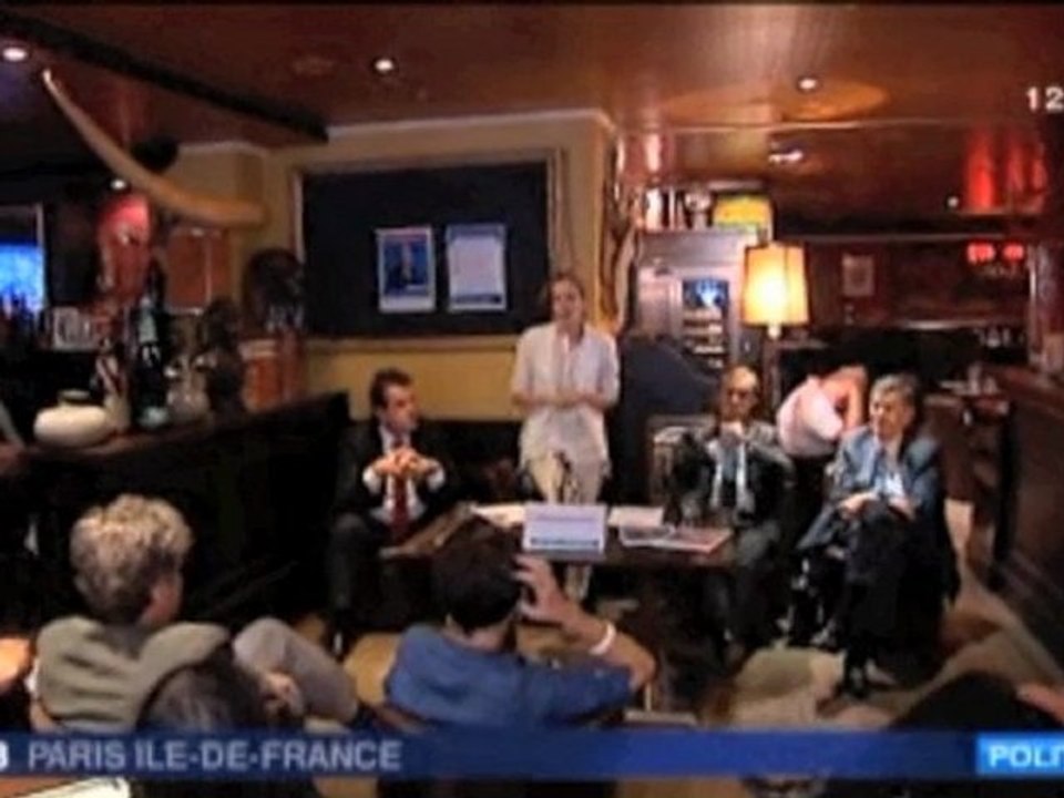 Thierry Solère accueille NKM à Boulogne-Billancourt (France 3)