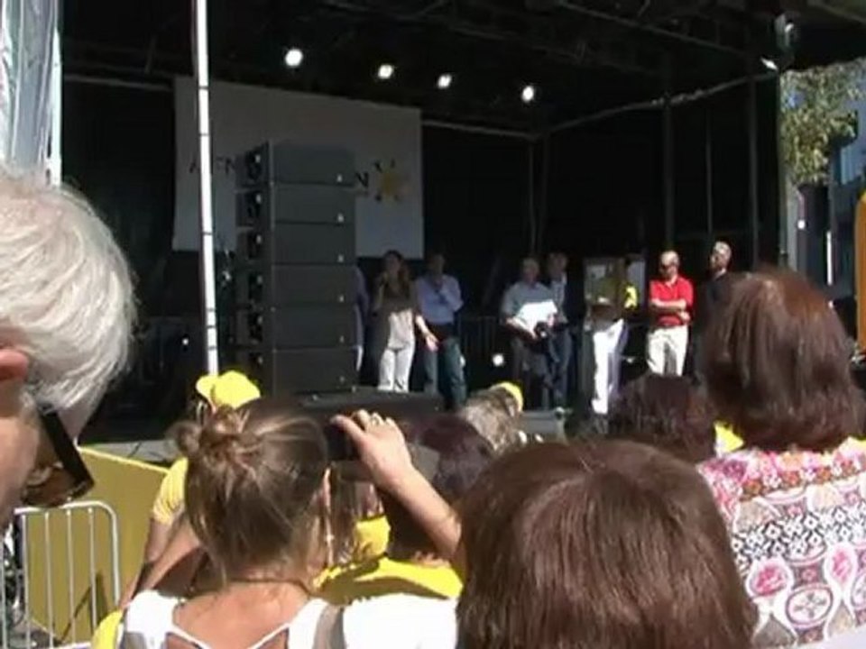 Lancement du téléthon 2012 à paris (osons prendre la bastille)