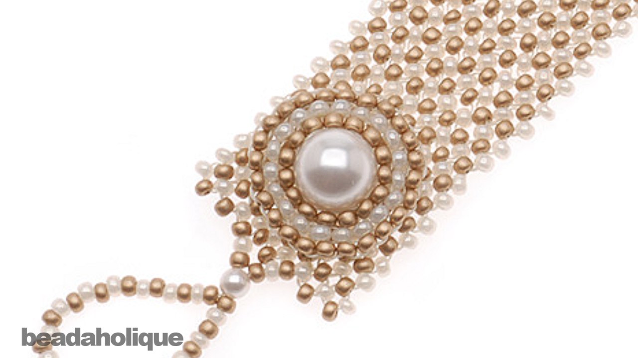 How to do Circular Brick Stitch Bead Weaving around a Bead