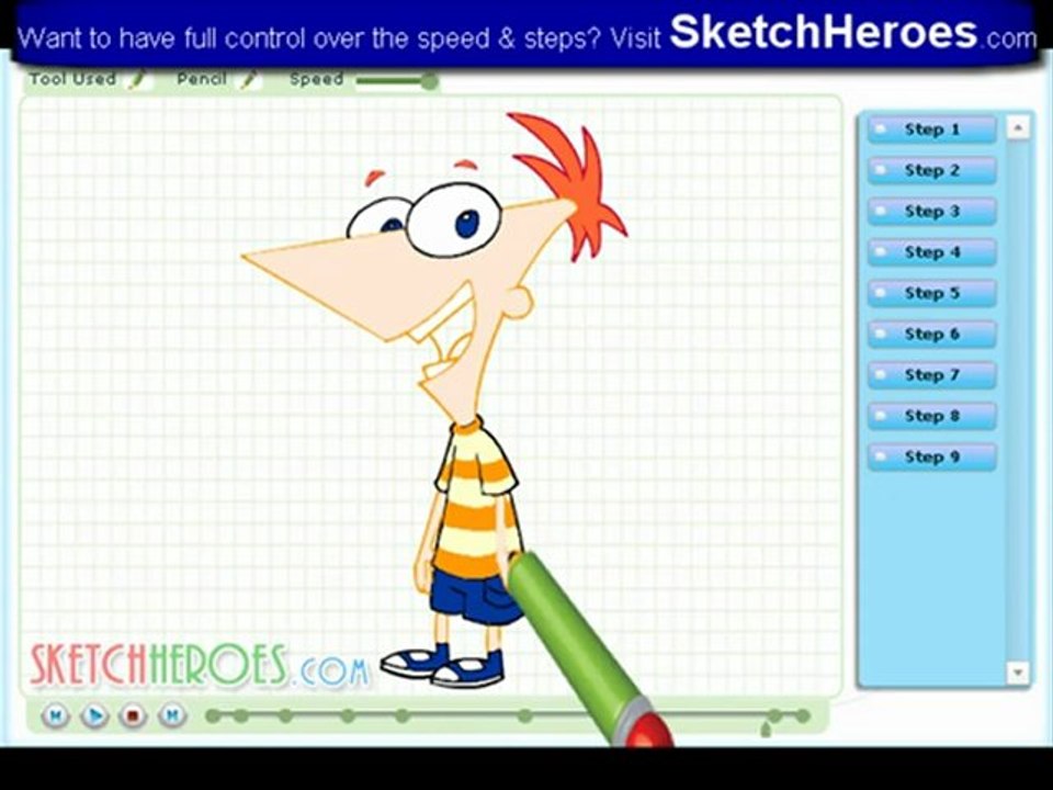 Как се рисува Финъс Флин