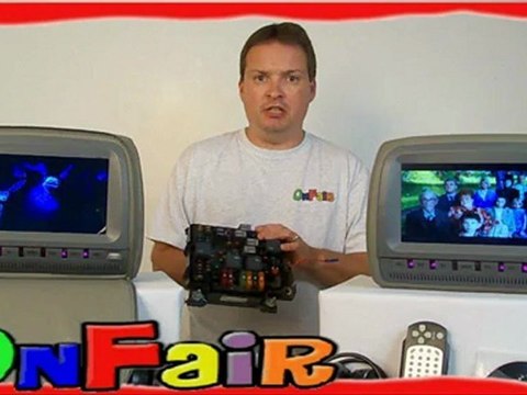 OnFair Car DVD Headrest Monitors How to Install To Fuse Box
