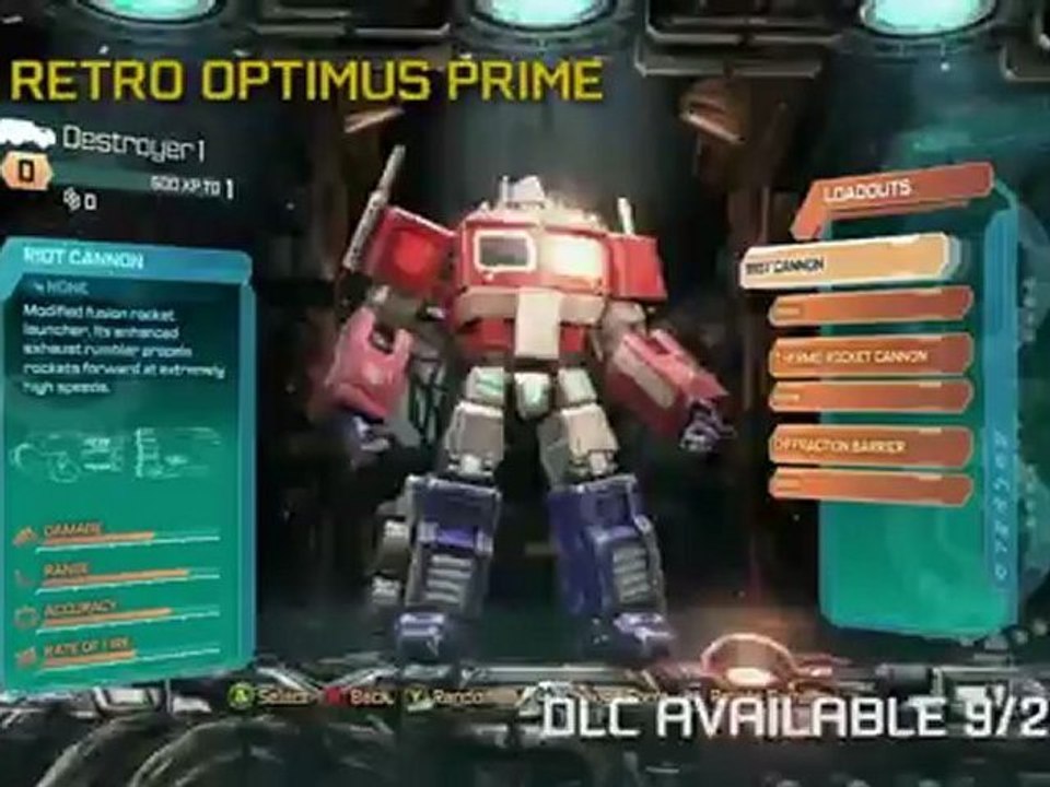 Transformers La Chute de Cybertron - DLC Trailer