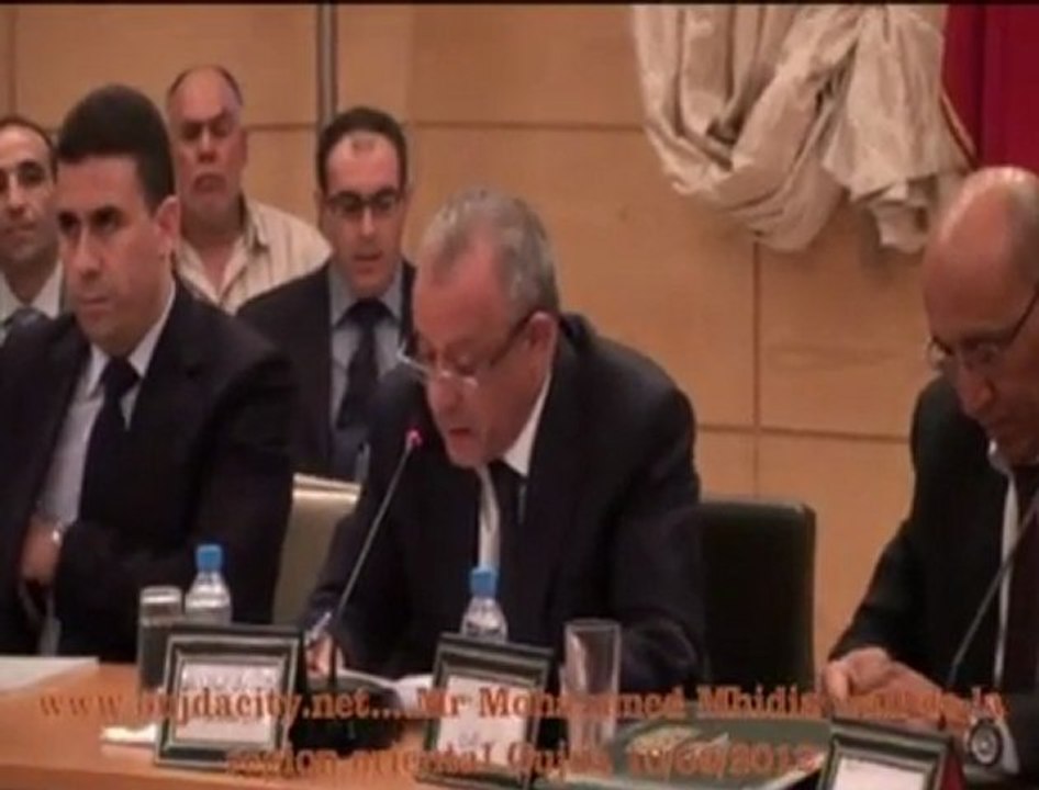 كلمة محمد مهيدية والي الجهة الشرقية عامل عمالة وجدة انكاد خلال اللقاء المخصص لتنظيم الدخول المدرسي برسم سنة 2013/2012