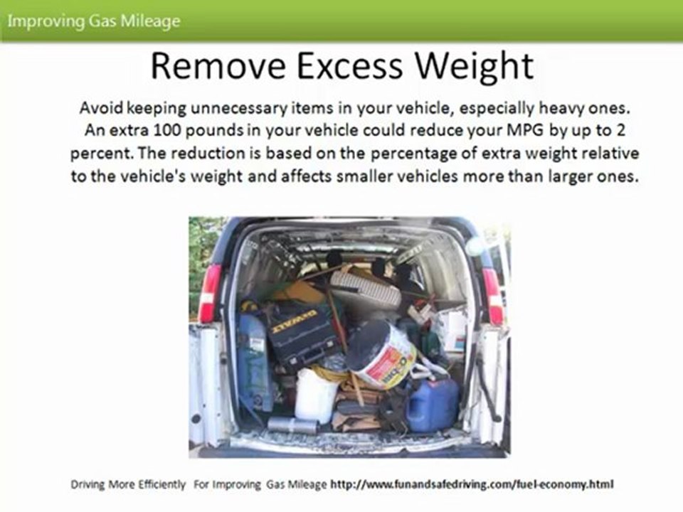 Improving Gas Mileage By Driving More Efficiently
