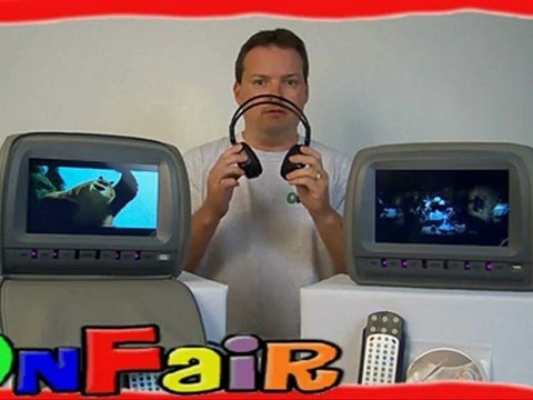 Wireless IR Headphones for Autotain OnFair Car DVD Headrest Monitors