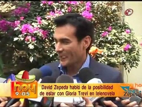 David Zepeda @davidzepeda1 habló de la posibilidad de estar con Gloria Trevi en telenovela