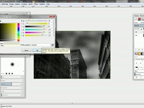 [Gimp]Tutoriel effets météo(Débutant)