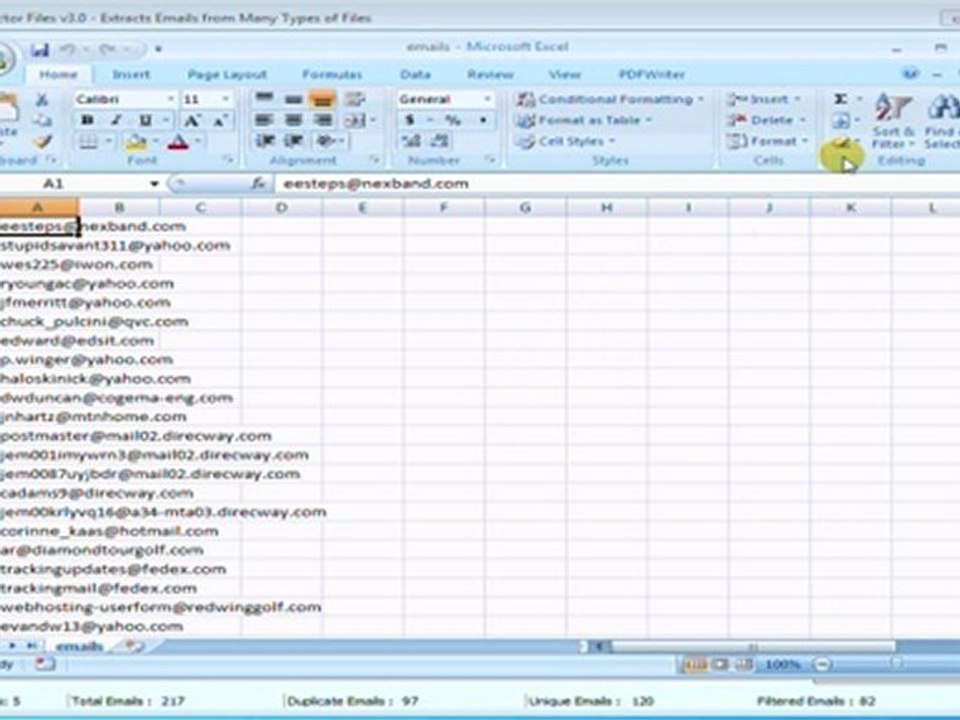 How to Extract Emails From HTML Files