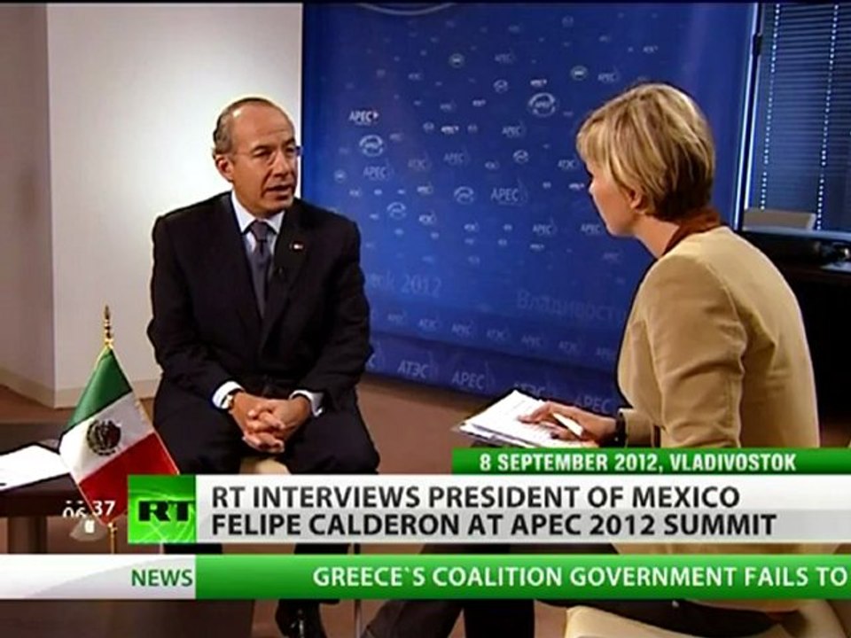 Calderon: Mexican drug gangs thrive on bloated US consumption